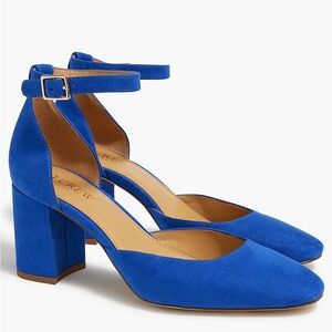 NWT  J. Crew Block heels with ankle strap
Size: 7-M
Color: HARBOR VIEW
